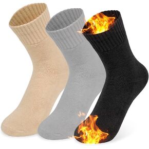 Muitmopoke Warm Socks for Women Winter Wool Boot Socks Size 9-11 Thermal Thick Cozy Crew Gift Socks 5 Pairs in Saudi Arabia