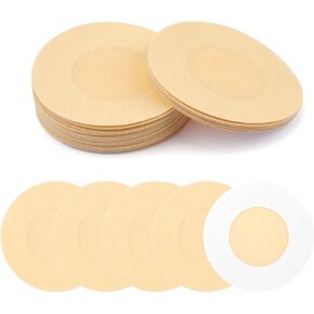 تغطية حلمة yekepal للنساء، 40 قطعة من ملصقات أغطية الحلمات المقاومة للماء، بتلات الثدي للاستعمال مرة واحدة، فطائر حلمة رفيعة لا تظهر غطاء حلمة لاصق للرجال، أغطية ثدي لاصقة، بيج غير مرئي in Kuwait