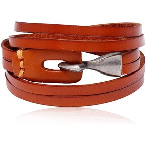 Long tantian Leather Bracelet for Men Teens Trendy Stuff Leather Wristbands with Stainless Steel Clasp Ethnic Tribal Elastic Bracelets Wristbands Leather Initial Bracelet Jewelry Gifts for Men Boys in Saudi Arabia