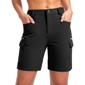 SANTINY Women's Hiking Cargo Shorts with 7 Pockets Lightweight Quick Dry 7 Inch Long Golf Shorts for Women Casual Summer in Saudi Arabia