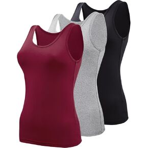BQTQ 3 Pack Basic Tank Tops for Women Sleeveles Tank Top Ladies Undershirts Tank in Kuwait