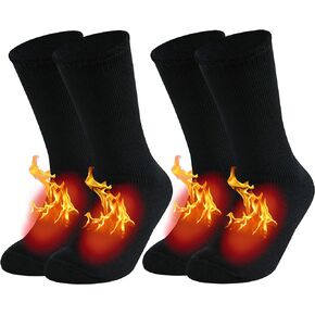 JSPA 2/1 حزمة جوارب حرارية شتوية دافئة للرجال والنساء معزولة بالحرارة جوارب للتنزه سيرًا على الأقدام للأماكن الخارجية شديدة البرودة in Kuwait