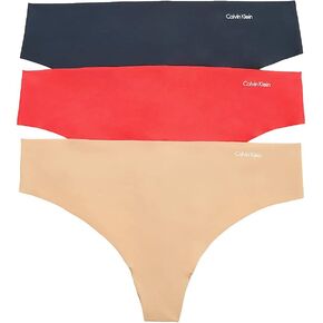 Calvin Klein Invisibles 3-Pack Thong Iris Orchid/Cedar/Black, s in Saudi Arabia