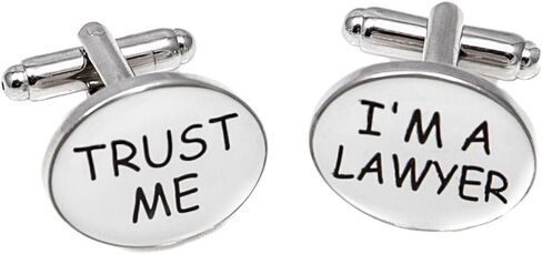 MRCUFF Trust Me I'm a Lawyer Pair of Cufflinks in a Presentation Gift Box & Polishing Cloth in Saudi Arabia