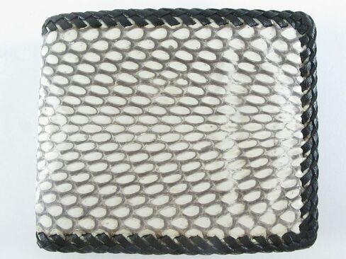 Genuine Cobra Snake Skin Leather Handmade Cowboy Bifold Wallet (Natural) in Saudi Arabia