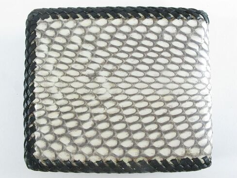 Genuine Cobra Snake Skin Leather Handmade Cowboy Bifold Wallet (Natural) in Saudi Arabia