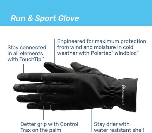 Manzella Womens Intrepid Polartec Windbloc Touchtip in Kuwait