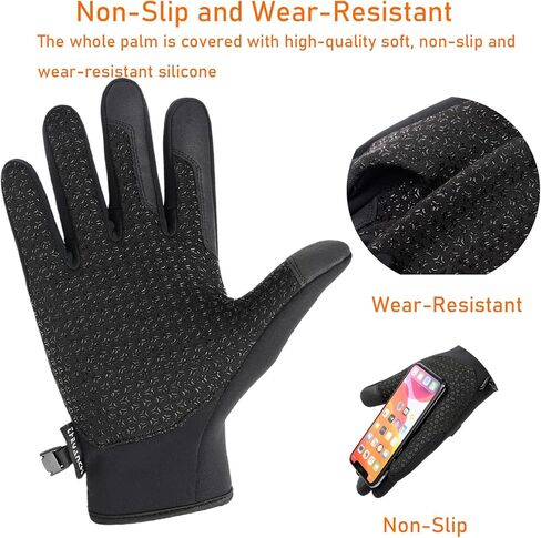 قفازات الصيد الشتوية للرجال والنساء، شاشة تعمل باللمس، قفازات مقاومة للماء والرياح، قفازات للتمرين في الطقس البارد، قفازات قيادة الثلج لركوب الدراجات النارية والصيد والتجديف بالكاياك in Kuwait
