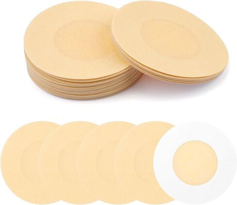 تغطية حلمة yekepal للنساء، 40 قطعة من ملصقات أغطية الحلمات المقاومة للماء، بتلات الثدي للاستعمال مرة واحدة، فطائر حلمة رفيعة لا تظهر غطاء حلمة لاصق للرجال، أغطية ثدي لاصقة، بيج غير مرئي in Kuwait