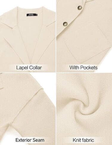 Kenaque 2023 سترة نسائية مفتوحة من الأمام متماسكة كم طويل سترات كبيرة الحجم معاطف شتوية مكتنزة مع جيوب in Kuwait