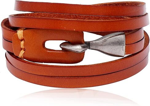 Long tantian Leather Bracelet for Men Teens Trendy Stuff Leather Wristbands with Stainless Steel Clasp Ethnic Tribal Elastic Bracelets Wristbands Leather Initial Bracelet Jewelry Gifts for Men Boys in Saudi Arabia