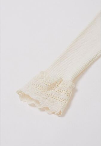 CHICWISH Women Bowknot Long Sleeve Knit Top Embroidered Eyelet Elegant Ribbed Pullover Tops Jumper in Saudi Arabia