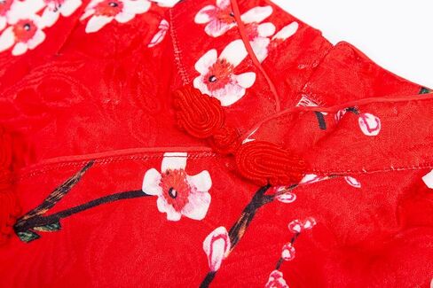 Mud Kingdom Little Girls' Short Sleeves Tutu Dresses Chinese Qipao in Saudi Arabia
