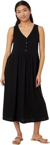 Pact Women's Relaxed Slub Henley Tank Dress in Saudi Arabia
