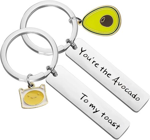 CHOORO Anniversary Couple Gifts You are The Avocado to My Toast Keychain Set Best Friend Gift Ideas Gift For Boyfriend in Saudi Arabia