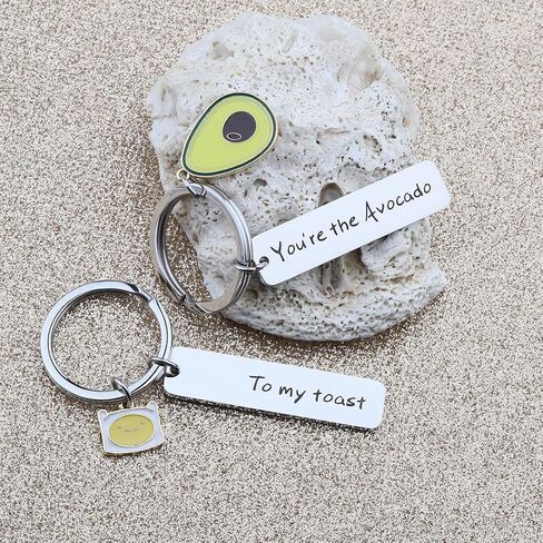 CHOORO Anniversary Couple Gifts You are The Avocado to My Toast Keychain Set Best Friend Gift Ideas Gift For Boyfriend in Saudi Arabia