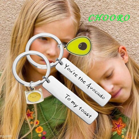 CHOORO Anniversary Couple Gifts You are The Avocado to My Toast Keychain Set Best Friend Gift Ideas Gift For Boyfriend in Saudi Arabia