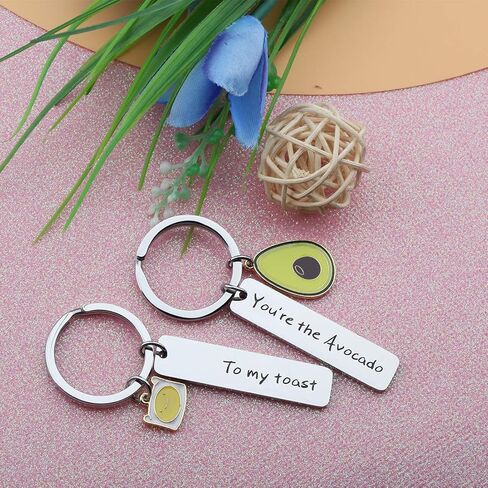 CHOORO Anniversary Couple Gifts You are The Avocado to My Toast Keychain Set Best Friend Gift Ideas Gift For Boyfriend in Saudi Arabia