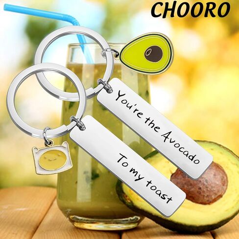 CHOORO Anniversary Couple Gifts You are The Avocado to My Toast Keychain Set Best Friend Gift Ideas Gift For Boyfriend in Saudi Arabia