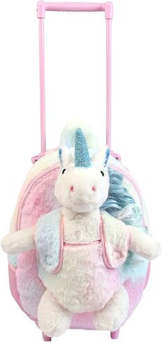 Funday Long Hair Unicorn Kids Backpack with Removable Wheel backpack for girls and boys in Saudi Arabia