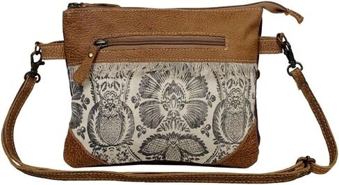 Myra Bag Nifty Small & Cross Body Bag Upcycled Canvas & Leather S-2600 in Saudi Arabia
