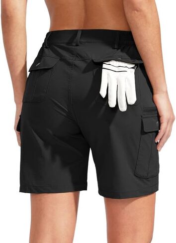 SANTINY Women's Hiking Cargo Shorts with 7 Pockets Lightweight Quick Dry 7 Inch Long Golf Shorts for Women Casual Summer in Saudi Arabia
