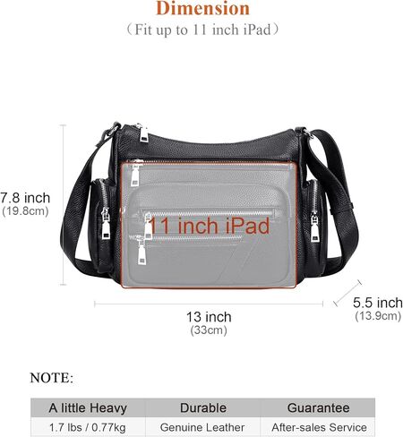 محفظة كروس من الجلد الطبيعي للنساء من Over Earth مع جيوب متعددة in Kuwait