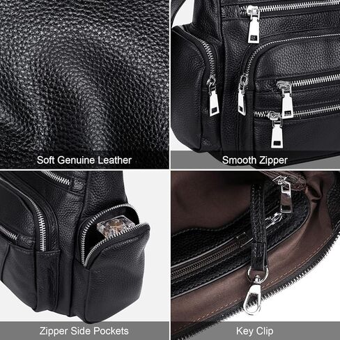 محفظة كروس من الجلد الطبيعي للنساء من Over Earth مع جيوب متعددة in Kuwait