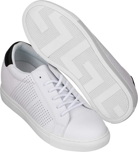 CALTO Men's Invisible Height Increasing Elevator Shoes - Lightweight Lace-up Casual Fashion Sneakers - 2.6 Inches Taller in Saudi Arabia