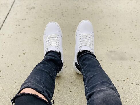 CALTO Men's Invisible Height Increasing Elevator Shoes - Lightweight Lace-up Casual Fashion Sneakers - 2.6 Inches Taller in Saudi Arabia