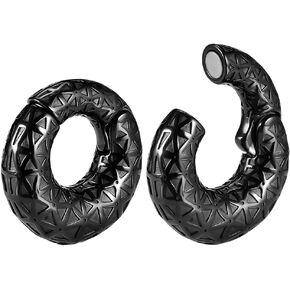 PUNKYOUTH 0g(8mm) Stainless Steel Ear Hanger Weight for Stretching Ear Lobe Women Men Dangle Plugs Tunnels Body Piercing Jewelry Kit