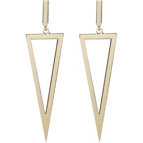 LILIE&WHITE Metal Triangle Danlge Drop Earrings For Women Costume Jewelry