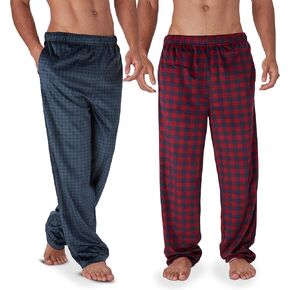 Dockers Fleece Pajama Pants for Men, 2 Pack Lounge Sleepwear PJs with Pockets in Kuwait