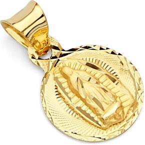 مجموعة مجوهرات جولدنمين فاين قلادة ختم ماري غوادالوبي من الذهب الاصفر عيار 14 قيراط، معدن, معدن in Kuwait