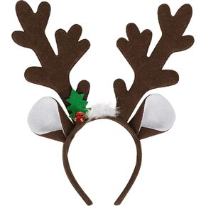Reindeer Antlers Headband - Christmas Headband Christmas Parties Favors for Women, Adults and Kids (Light Color) in Kuwait