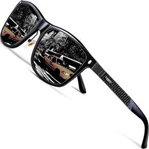 ATTCL Men's Driving Polarized Sunglasses For Men - Al-Mg Metal Frame Ultra Light