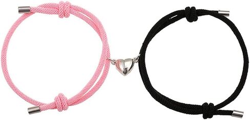 Tenghong2021 2 قطعة من الأساور المغناطيسية للنساء والرجال، سوار مطابق للشمس والقمر هدايا لمحبي الصديقات والصديقات المفضلة in Kuwait