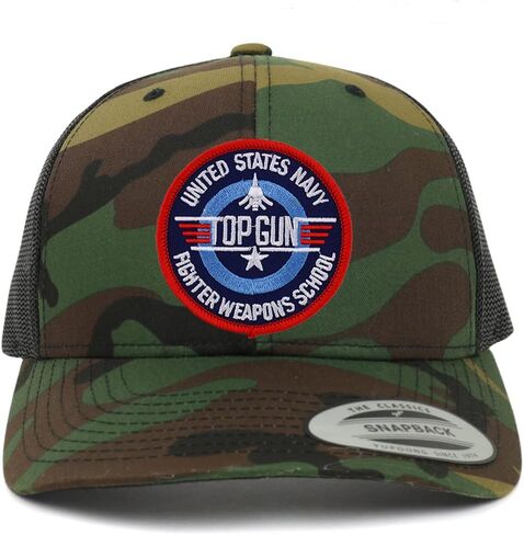 Armycrew US Navy TOPGUN Patch Retro Fit Trucker Mesh Cap in Kuwait
