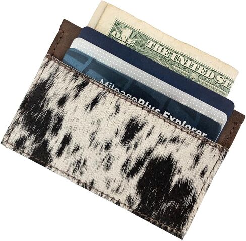 Western Leather Works, Minimalist Rodeo Wallet Handmade from Full Grain Leather, Compact Storage, ID Holder, Travel Accessory - Furry in Kuwait