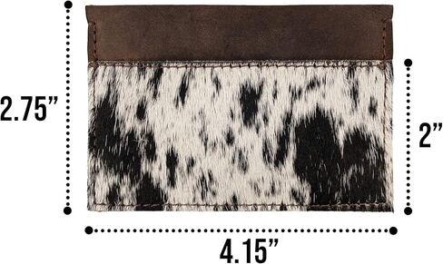 Western Leather Works, Minimalist Rodeo Wallet Handmade from Full Grain Leather, Compact Storage, ID Holder, Travel Accessory - Furry in Kuwait