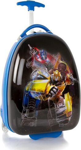 Heys Transformers Boy's 18 Inch Hardside Carry-on Luggage Wheeled Suitcase (Blue-Black) in Kuwait