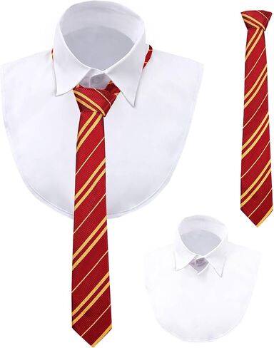 مجموعة ربطات العنق والأطواق المزيفة من WATCPNO - ربطات عنق جديدة للبالغين مع ياقة مزيفة - إكسسوار أزياء الهالوين in Kuwait
