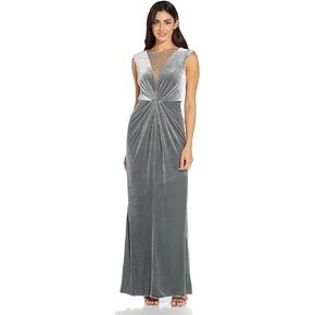 Adrianna Papell Women's Beaded Velvet Mermaid Gown in Saudi Arabia