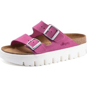 صندل Birkenstock Arizona للجنسين من الجلد in Kuwait