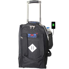 Boardingblue 17x10x9 Inches United Airlines Rolling Personal Item Under Seat Light Weight Duffle Bag Luggage Suitable For Major Airlines Including Spirit, Frontier, and American Airline (Beige) in Saudi Arabia