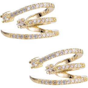 حلق أذن من LOREMOW مكون من قطعتين للنساء والفتيات المراهقات وأساور أذن ثلاثية غير مثقوبة على أقراط ومشابك للأذن in Kuwait