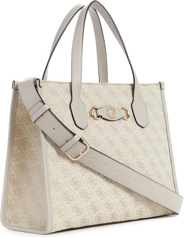 GUESS Izzy Double Compartment Tote, Dove Logo in Kuwait