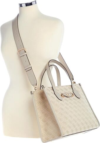 GUESS Izzy Double Compartment Tote, Dove Logo in Kuwait