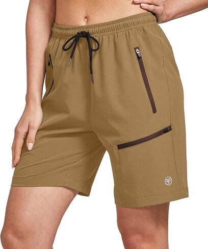ChinFun Women's Stretch Cargo Shorts Lightweight Hiking Shorts Quick Dry Outdoor Shorts Water Resistant with 6 Pockets in Kuwait