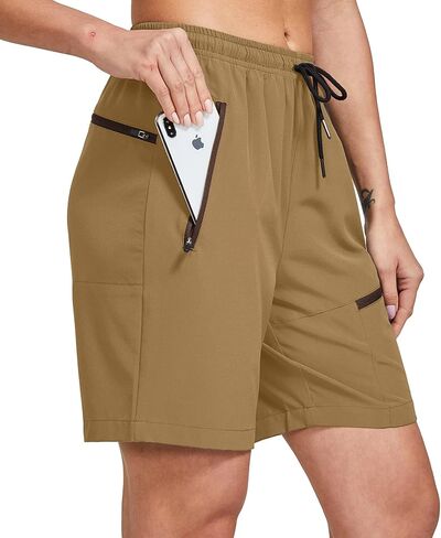 ChinFun Women's Stretch Cargo Shorts Lightweight Hiking Shorts Quick Dry Outdoor Shorts Water Resistant with 6 Pockets in Kuwait